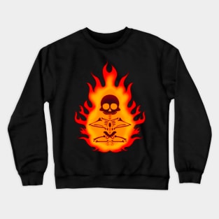 Flaming Skeleton Crewneck Sweatshirt